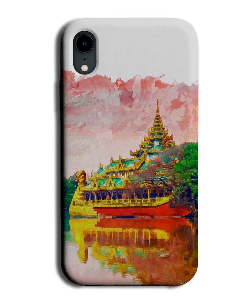 Myanmar Buildings Painting Print Phone Case Cover Myanmars Picture Gift LP86