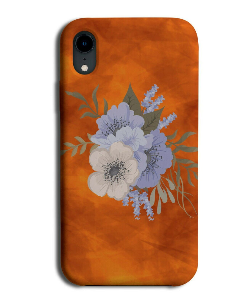 Firey Flower Phone Case Cover Purple Flowers Fire Picture Colours Floral A340
