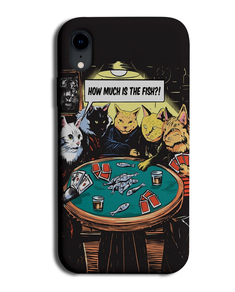 Cats Playing Poker Cartoon Phone Case Cover Cat Players Table Set Funny P565