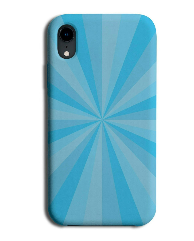 Baby Blue Coloured Cartoon Spirals Phone Case Cover 60s 50s Retro Shapes G581