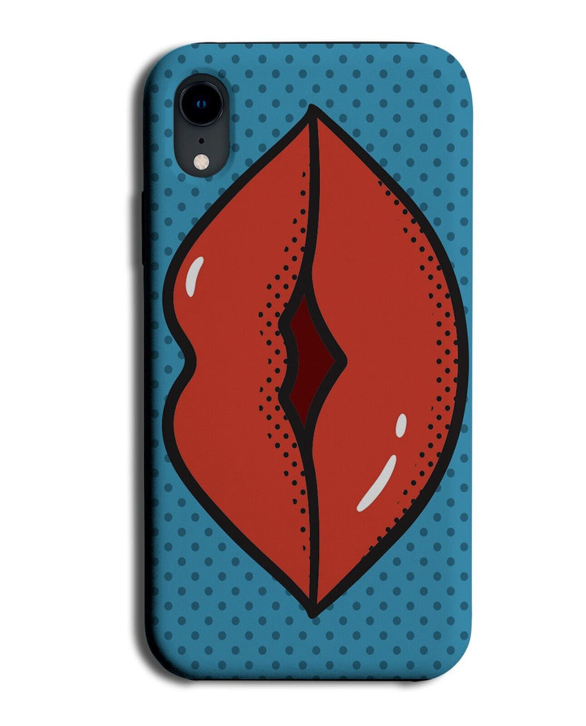 Retro Pop Art Lips Phone Case Cover Kiss Comic Big Red Mouth Style Design Q325