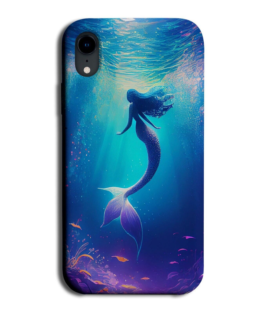 Mermaid Picture Phone Case Cover Photo Portrait Mermaids Shape Shapes Blue AW79