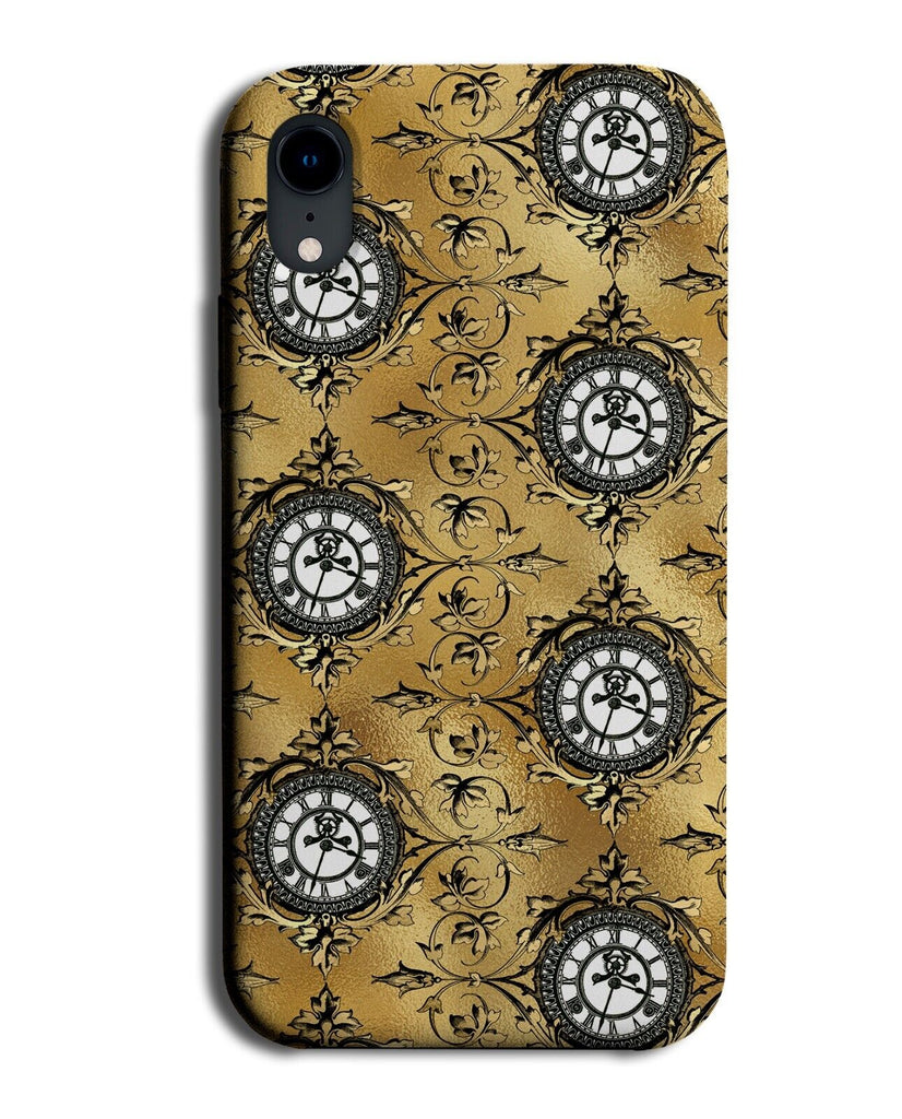 Gold Gothic Clocks Phone Case Cover Clock Hands Time Goth Golden Roman Old AI57