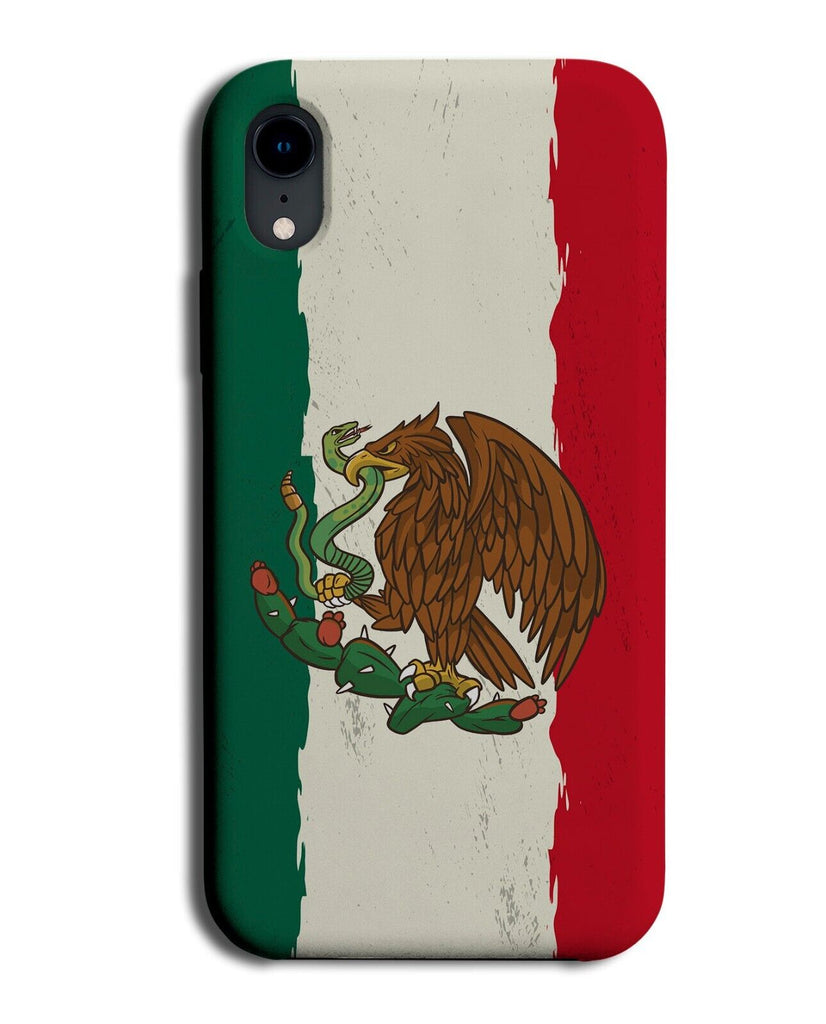 Novelty Mexican Flag Phone Case Cover Mexico Eagle Eagles Colouring Design P985B