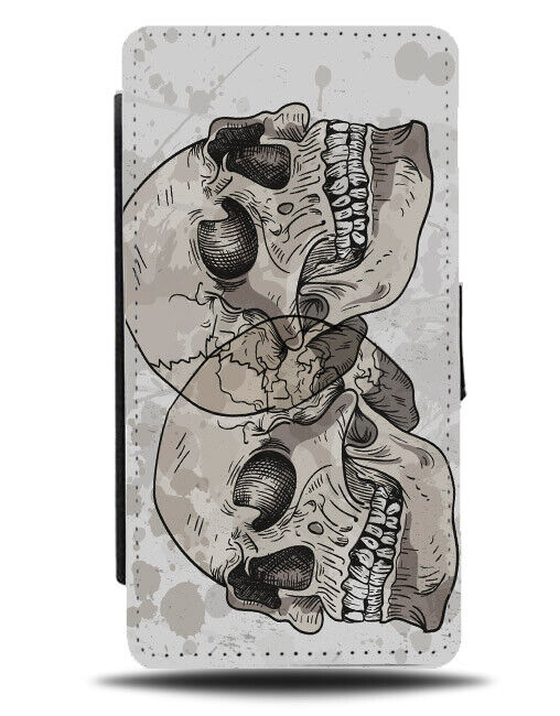 Halloween Skulls Flip Wallet Case Skull Artwork Graphics Graphic Skeletons N468