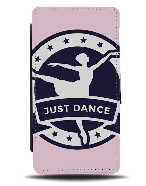 Just Dance Ballet Badge Flip Wallet Case Ballerina Silhouette Moves Dancing i999