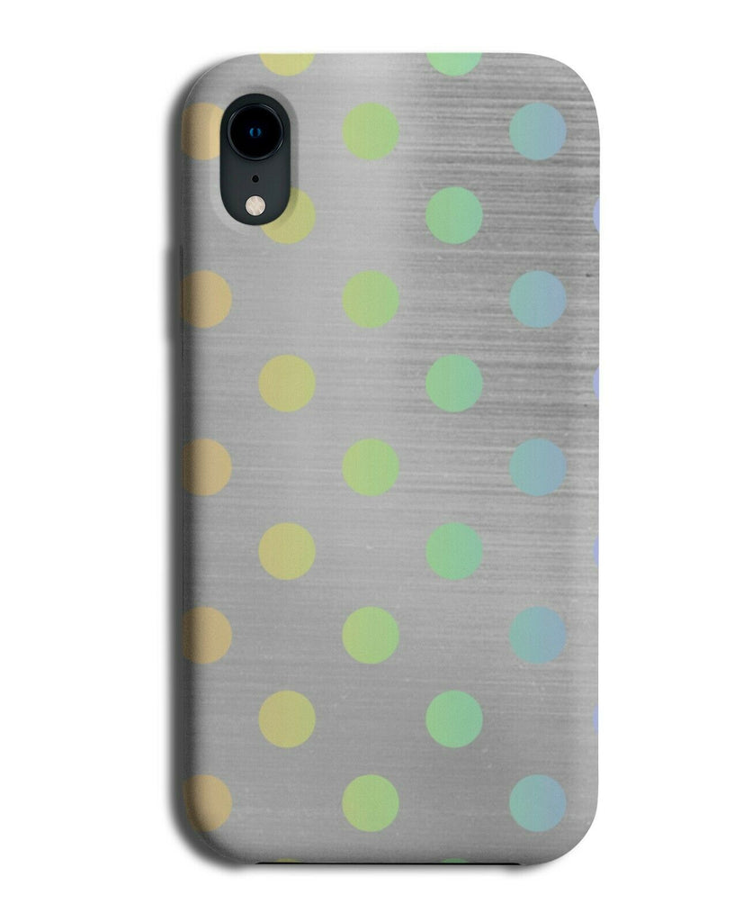 Silver and Rainbow Spotted Phone Case Cover Dots Spotty Spots Colourful i497