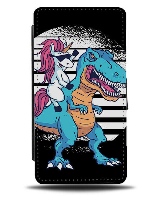 Unicorn Riding Dinosaur Design Phone Cover Case Cowboy Rodeo Funny J260