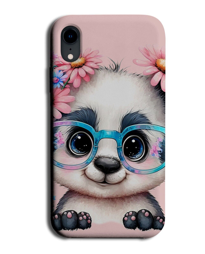 Cute Geeky Panda In Glasses Phone Case Cover Nerd Nerdy Geeks Geek Anime BG87