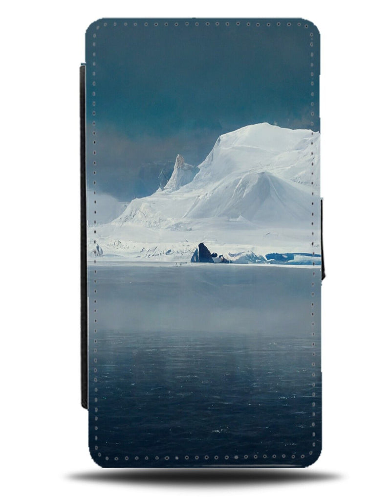 Antartica Icebergs Flip Wallet Case Ice Berg Antarctic Snowy Mountain Ocean CY77