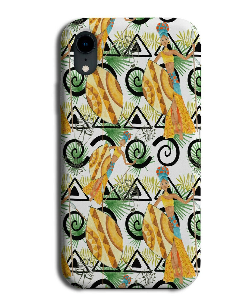 Beautiful African Woman Phone Case Cover Girl Model Africa Pattern E714