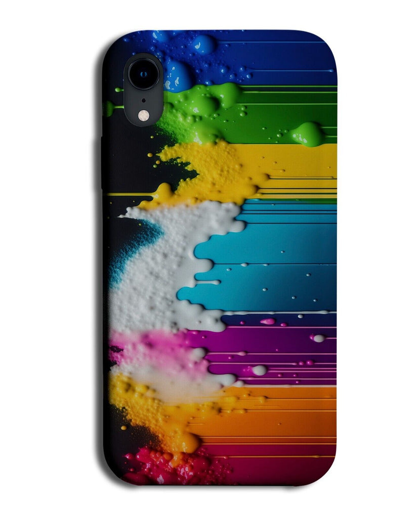 Multicoloured Dripping Paint Effect Print Phone Case Cover Stain Colourful BX67