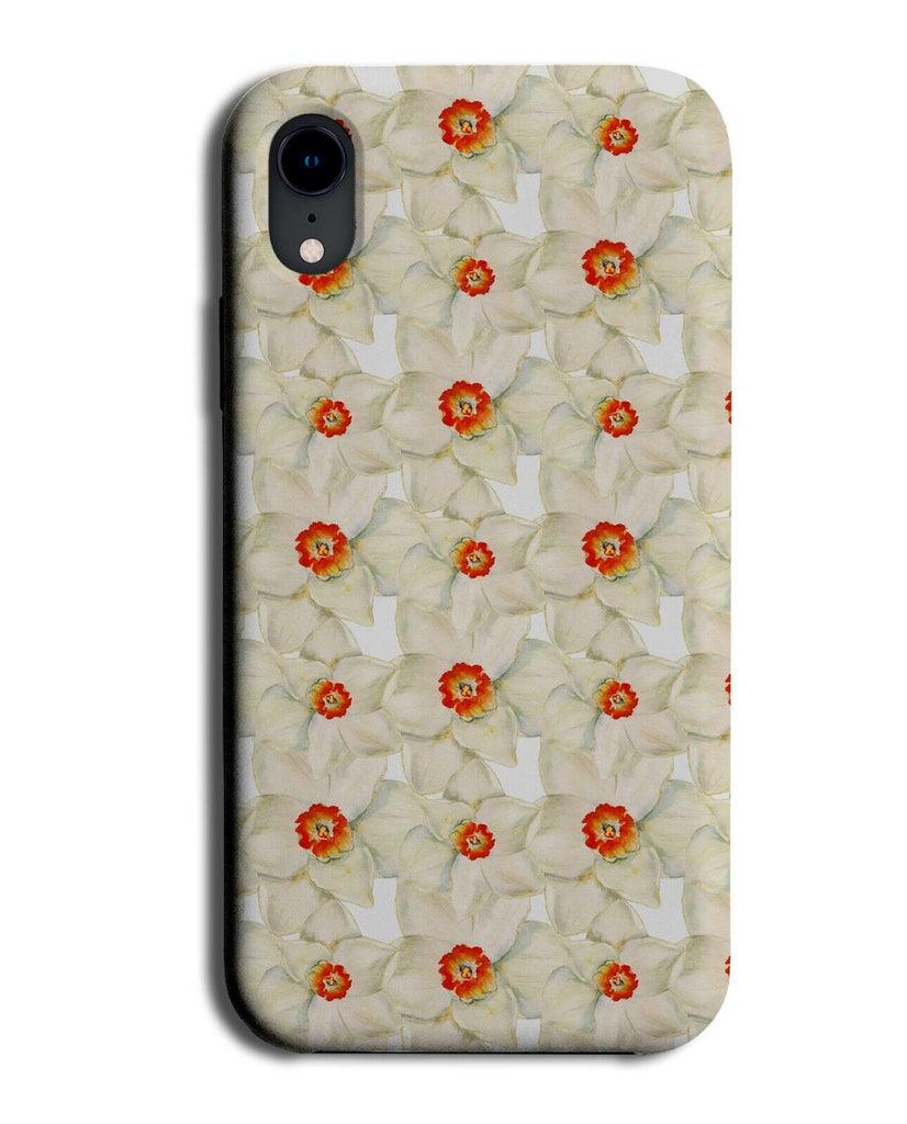 Watercolour Narcissuses Flowers Phone Case Cover Floral Flower Daffodils BW29