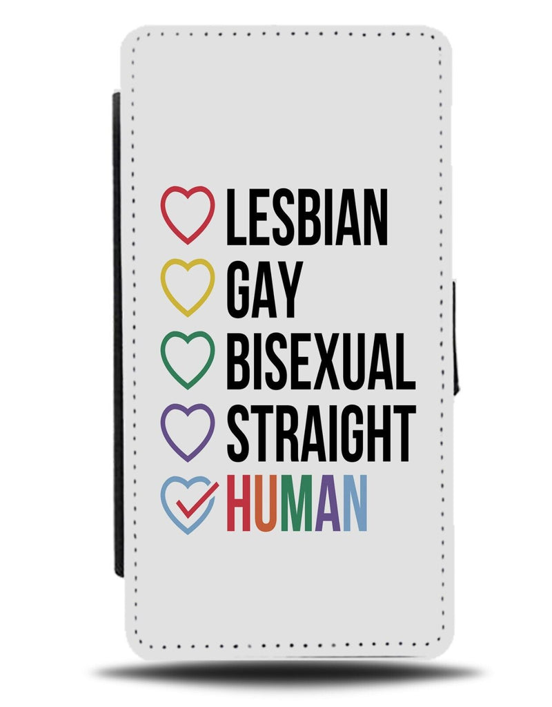 LGBT Flip Wallet Case LGBTQ LGBTQ+ Pride Positivity Positive Slogan Tick CI17
