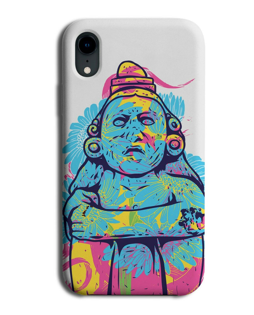 Colourful Funny Buddha Phone Case Cover Traditional Painting Fun Fat E292