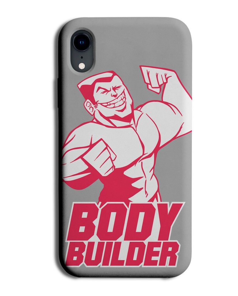 Funny Body Builder Phone Case Cover Building Gym Freak Muscles Muscle Man P021