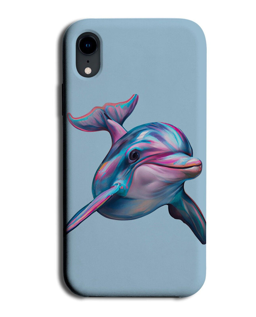 Colourful Neon Shiny Effect Dolphin Picture Phone Case Cover Print Dolphins AL29
