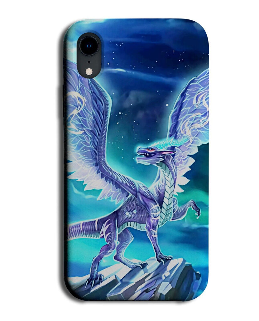 Giant Blue Anime Dragon Phone Case Cover Fantasy Wings Japanese Asian Cool AM02