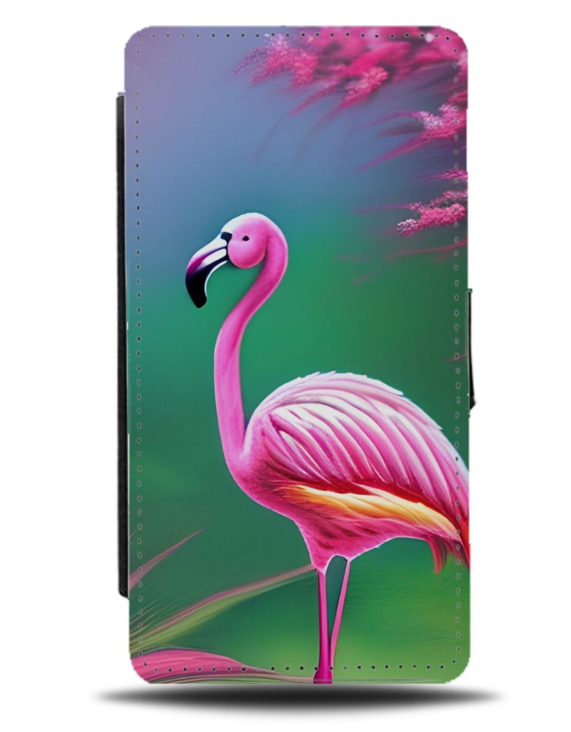 Styling Fancy Flamingo Picture Flip Wallet Case Flamingos River Pink Bird AN67