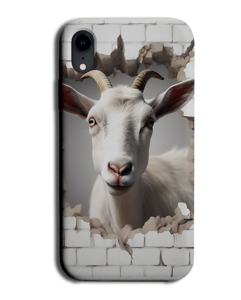 Funny Goat Phone Case Cover Goats Novelty 3D Effect Style Print White Rams DA39