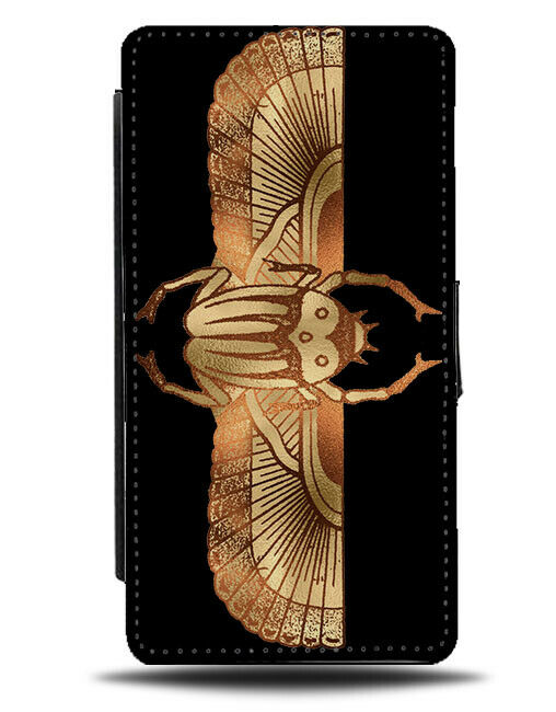 Gold Bug With Wings Flip Wallet Case Wing Bugs Beetle Flying Insects Golden F488