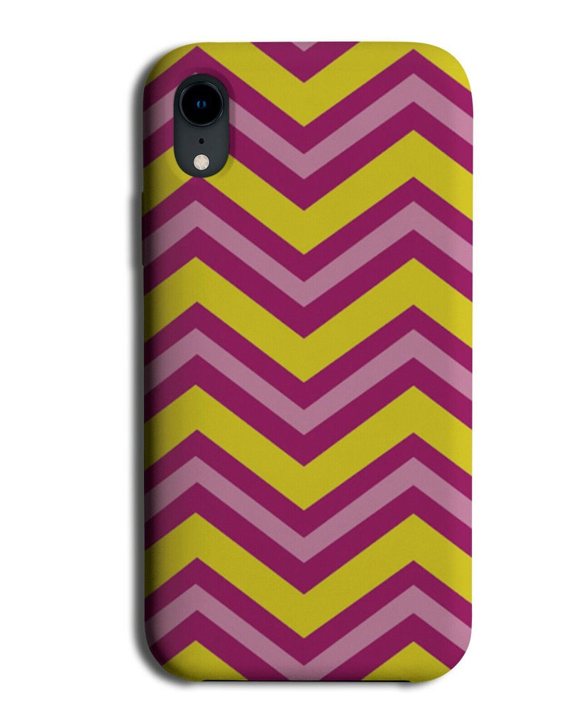 Retro Coloured Zig Zags Phone Case Cover Lines Stripey Design Funky Design E636