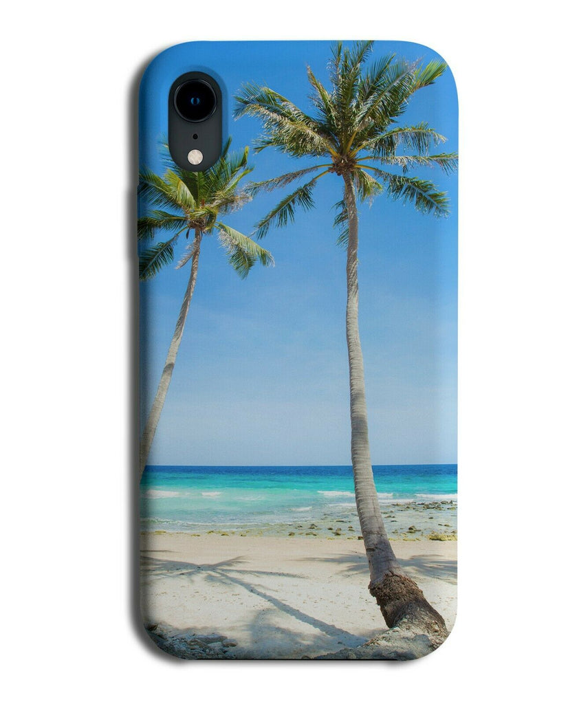 Palm Tree Shadows Phone Case Cover Shadow Trunk Trunks Beach Photo H227