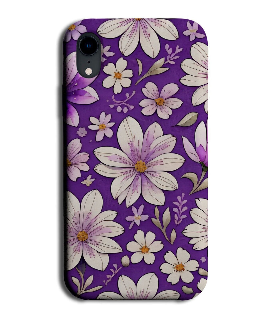 Purple Daisy Floral Pattern Phone Case Cover Daisies Daisys Petals Flower CK76
