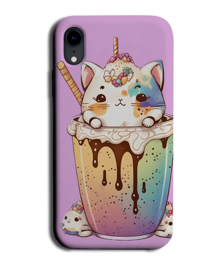 Funny Kitten In Milkshake Phone Case Cover Cats Kittens Cup Cat Ice Cream AB12