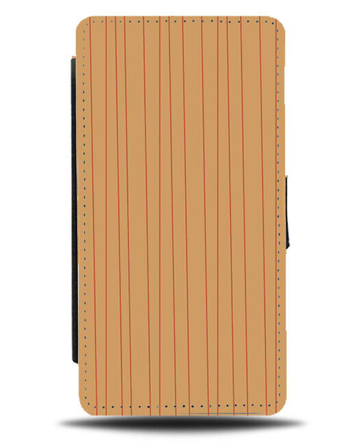 Orange Lines Flip Wallet Case Colour Coloured E974