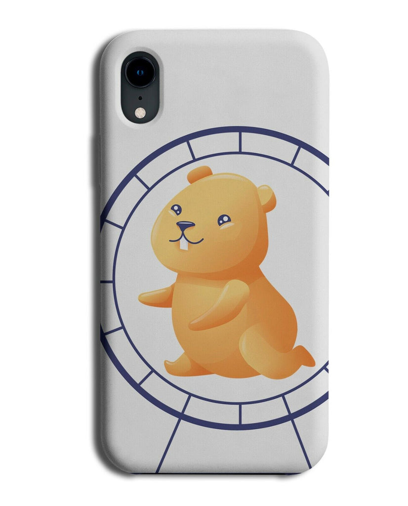 Hamster on Exercise Wheel Phone Case Cover Training Fitness Pet Hamsters J492