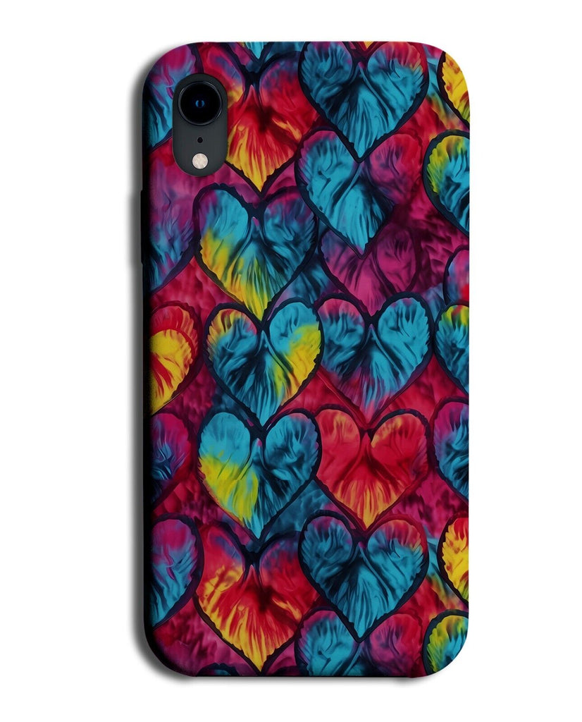 Peace and Love Tie Dye Hippie Phone Case Cover Pattern Hearts Novelty CR87