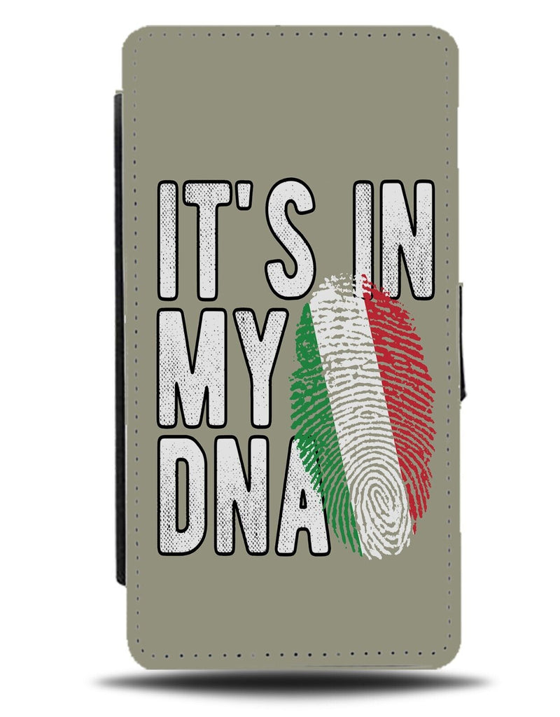 Its In My DNA Italy Flag Flip Wallet Case Novelty Italian Design Colours DD24