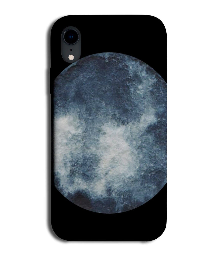 Dark Full Moon Watercolour Art Phone Case Cover Artwork Moons Circle Shape Q892G