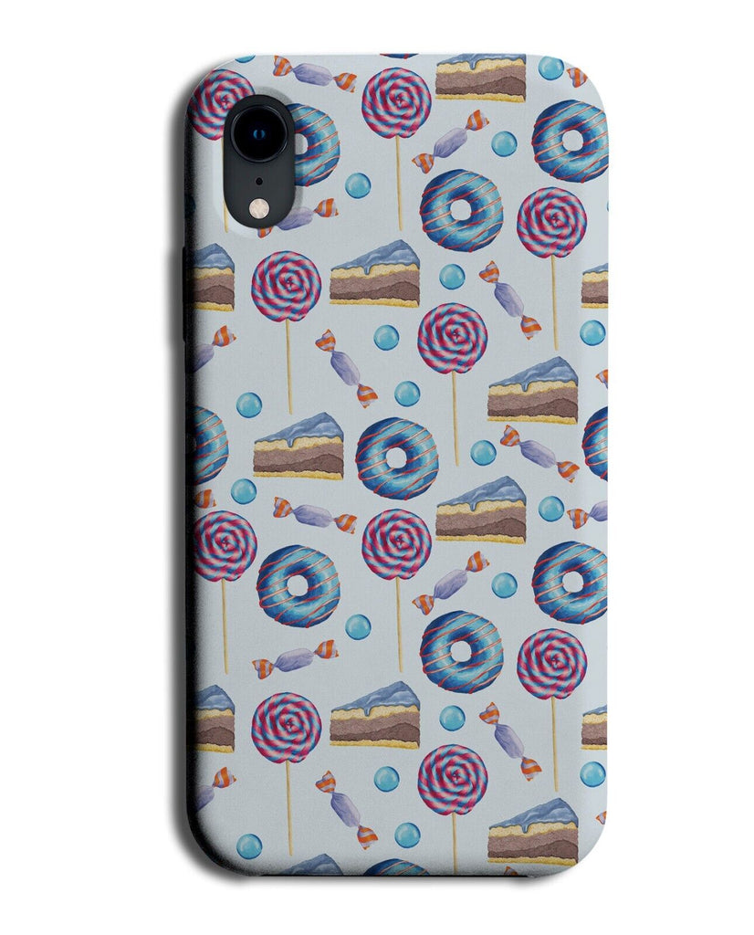 Blue and Purple Dessert Phone Case Cover Food Cakes Lolly Sweet Tooth Q819H