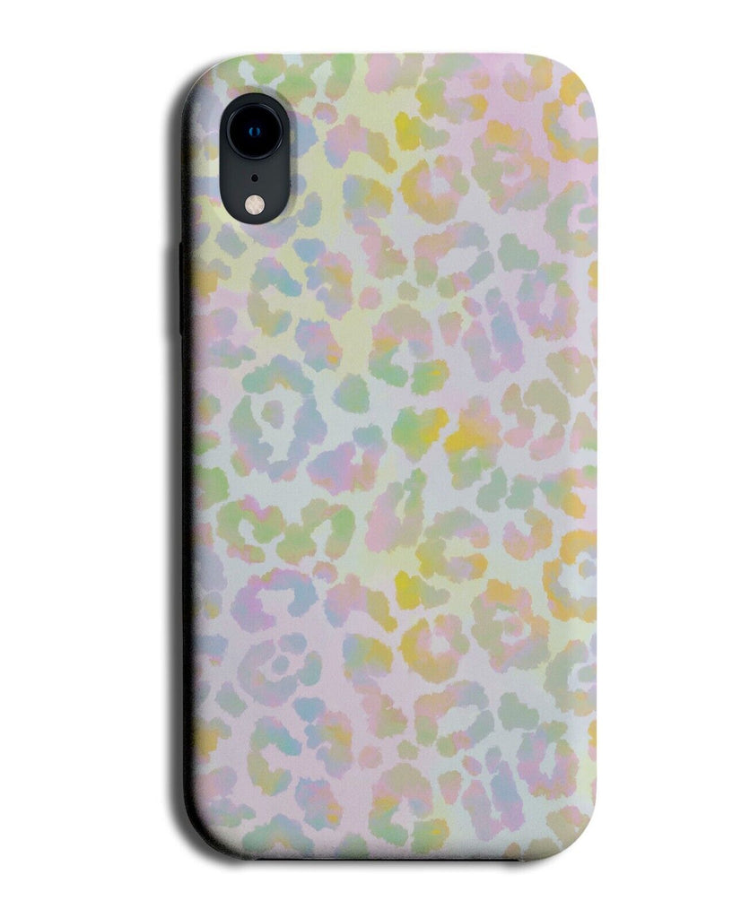 Colourful Pink Pastel Colours Phone Case Cover Leopard Print Safari Animal AV75