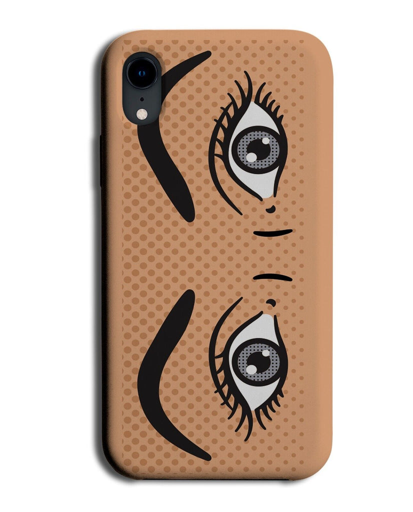 Pop Art Comic Book Style Eyes Phone Case Cover Retro Look Book Comics Face Q281