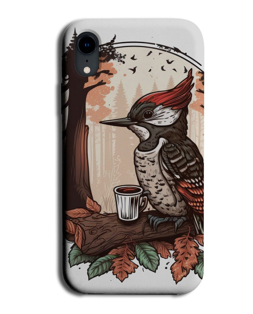 Woodpecker Cartoon Phone Case Cover Wood Pecker Woodpeckers Bird Coffee BJ92