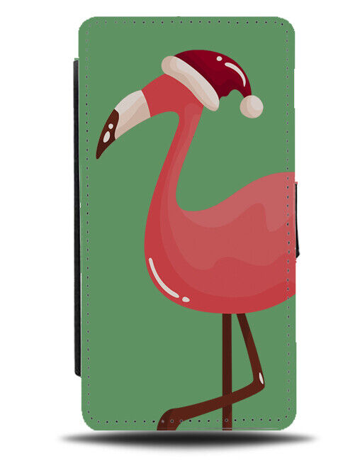 Christmas Abstract Flamingo Art Work Picture Flip Wallet Case Painting J378