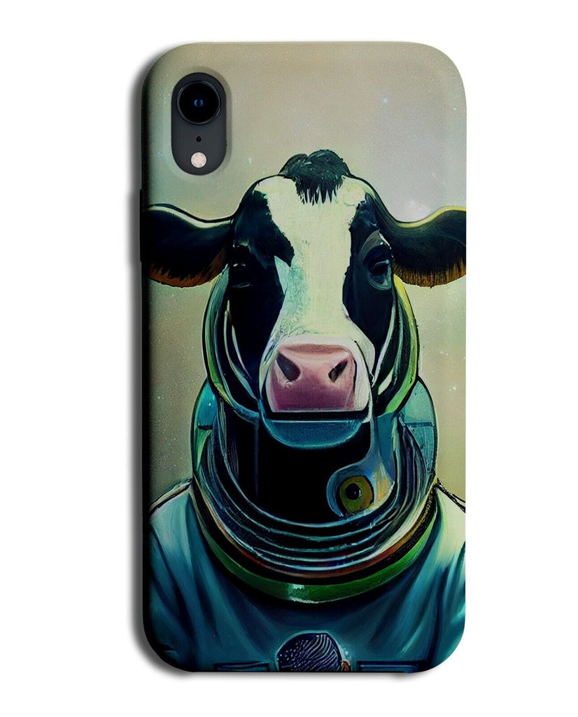 Cow Astronaught Phone Case Cover Stars Cows Funny Space Suit Animal In Farm AB30