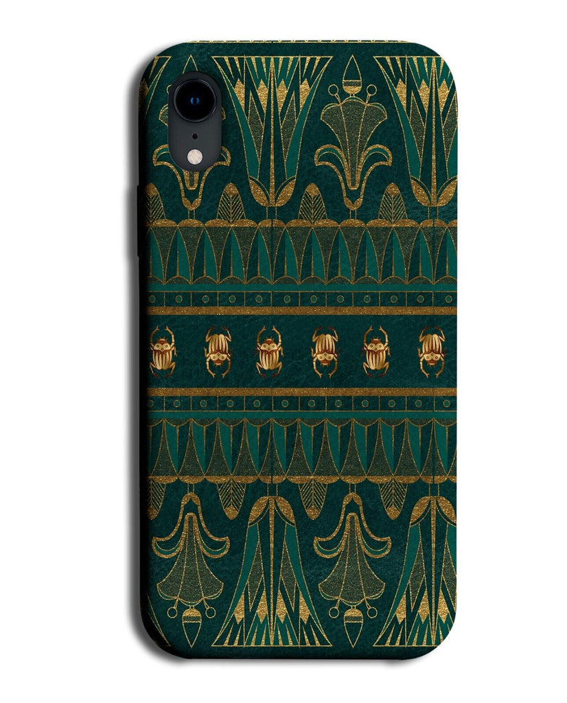 Green and Gold Traditional Egyptian Bugs Phone Case Cover Symbols Symbol AI64