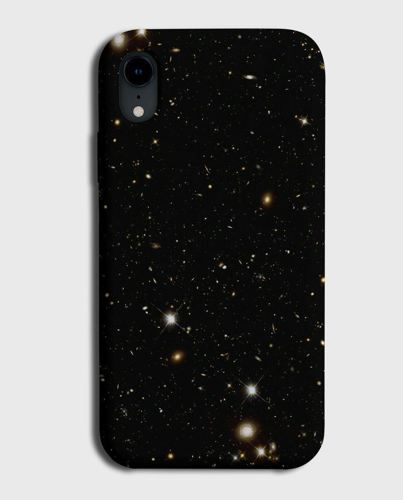Black Night Sky Stars Phone Case Cover Outer Space Pattern Design Print G363