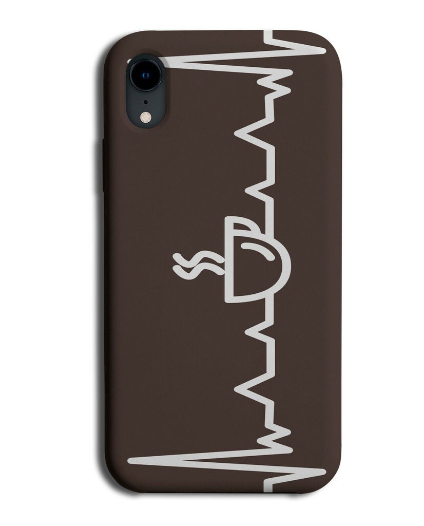 Coffee Mug Heartbeat Pulse Phone Case Cover Heart Beat Cup Silhouette K877