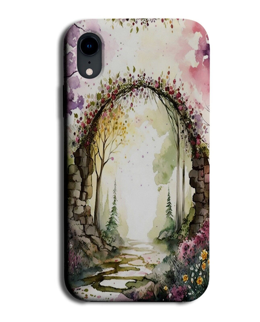 Arches Watercolour Painting Print Phone Case Cover Arch Flowers Floral AL67