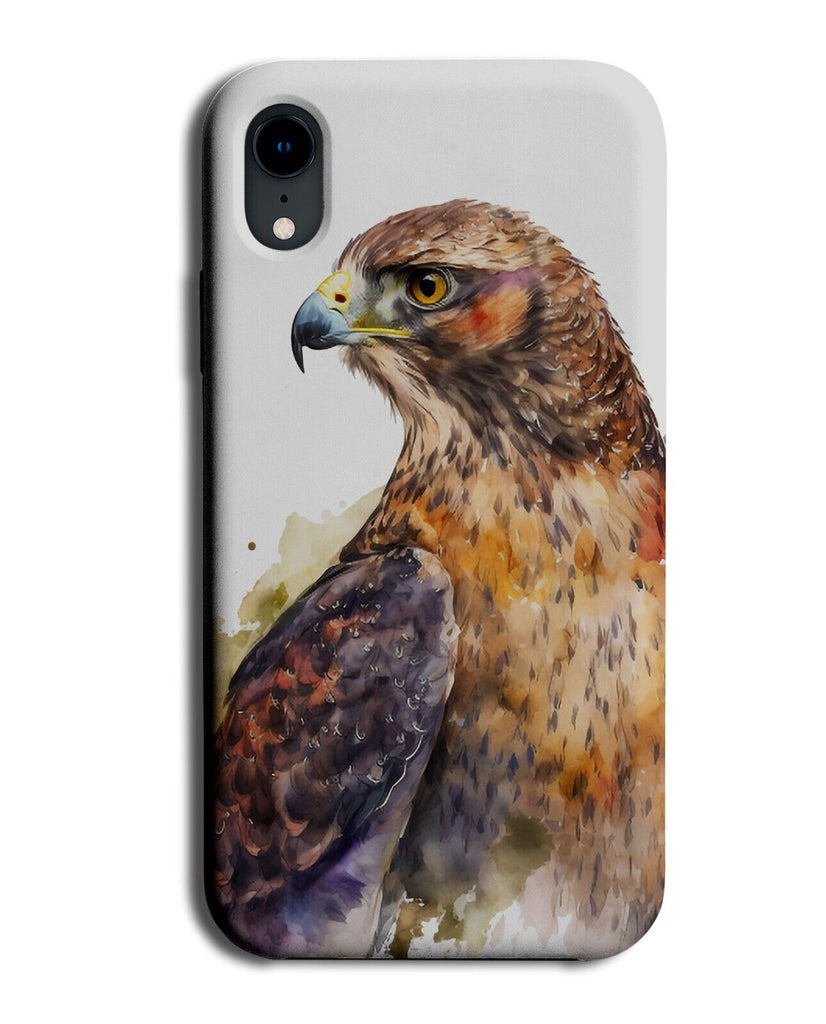 Colourful Watercolor Hawk Phone Case Cover Hawks Birds Bird Eye Face Gift Q742