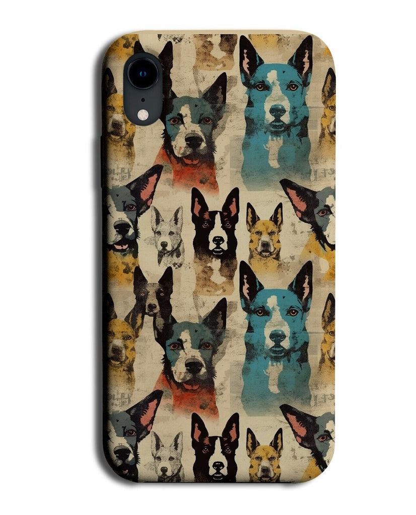 Vintage Style Painting Of Dogs Phone Case Cover Dog Breeds Doberman Heads CA16