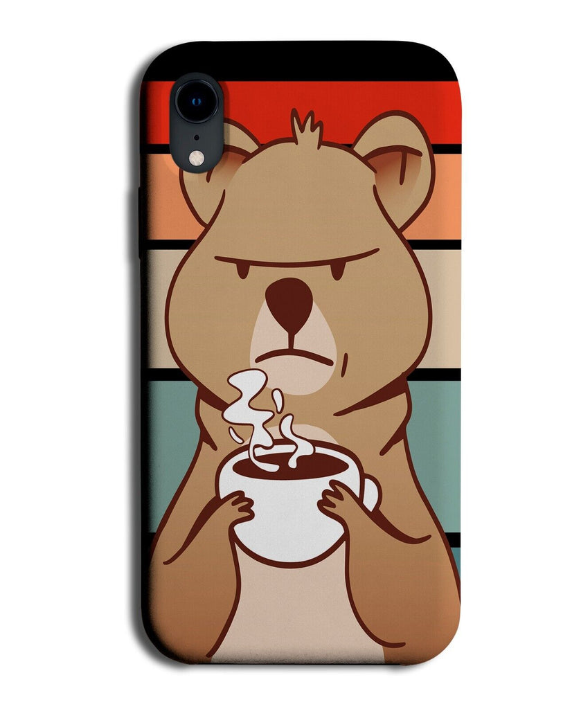 Grumpy Quokka Drinking Coffee Phone Case Cover Moody Quokkas Kwokka Bear P010