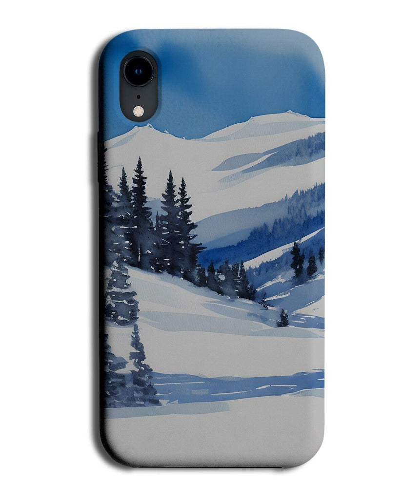 Ski In The Alps Phone Case Cover Snowy Mountains Slope Slopes Skiing Resort DE73