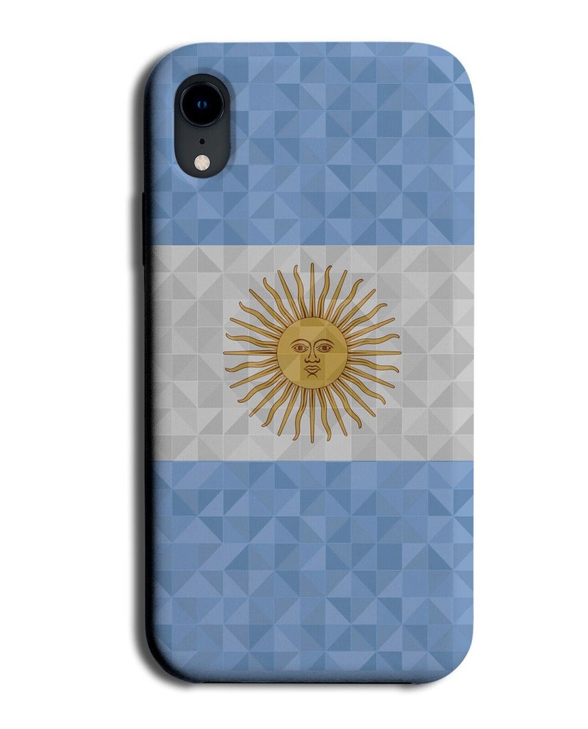 Argentina Flag Phone Case Cover Argentine Sun Polygonal Style South America P464