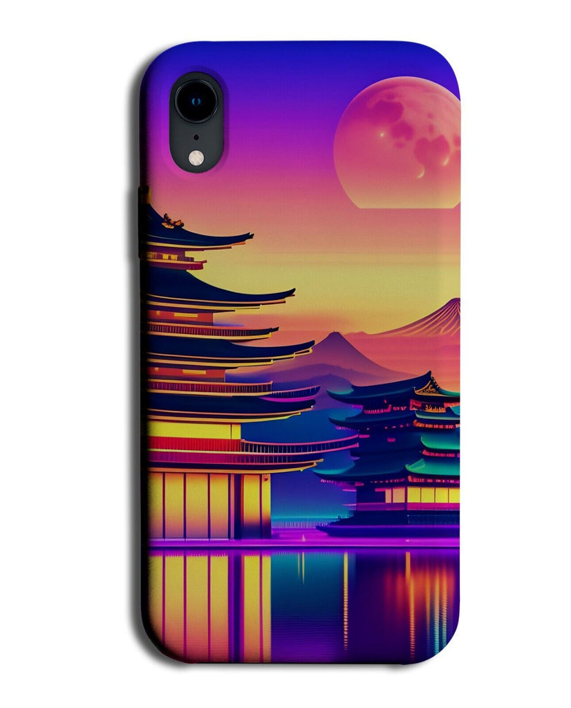 Beautiful Japanese Shrine Temple On The Lake Phone Case Cover Sunrise Japan BG92